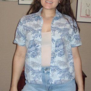 Custom Cropped button front top